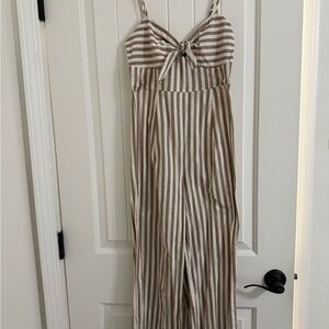 Nasty Gal Striped Jumpsuit